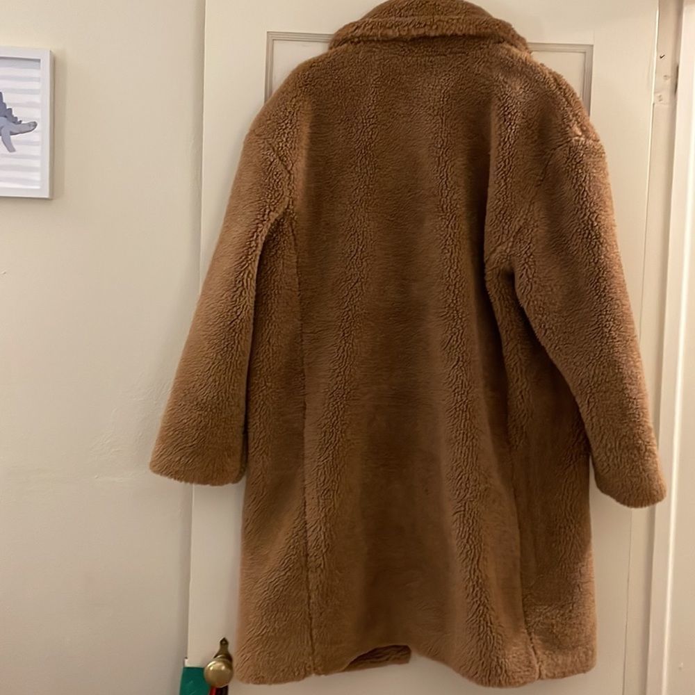 Gap Brown Cozy Sherpa Teddy Coat - Picture 6 of 6